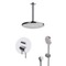Ceiling Rain Shower System with Handheld, Rain Shower Head, Shower Faucet Set